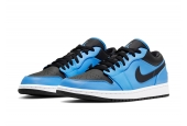 AIR JORDAN 1 LOW UNIVERSITY BLUE BLACK [553558-403]