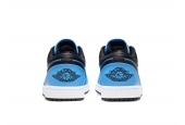 AIR JORDAN 1 LOW UNIVERSITY BLUE BLACK [553558-403]