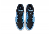 AIR JORDAN 1 LOW UNIVERSITY BLUE BLACK [553558-403]