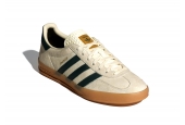 GAZELLE INDOOR CREAM WHITE COLLEGIATE GREEN GUM [IH7502]