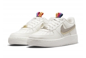 AIR FORCE 1 LV8 DOUBLE SWOOSH SILVER GOLD [DH9595-001]