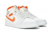 AIR JORDAN 1 MID STARFISH PURE PLATINUM [CW7591-100]