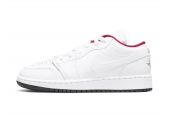 AIR JORDAN 1 LOW WHTE RED [553560-164]