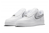 AIR FORCE 1 LOW '07 ESSENTIAL WHITE METALLIC SILVER BLACK W [DD1523-100]