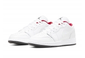 AIR JORDAN 1 LOW WHTE RED [553560-164]