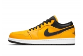 AIR JORDAN 1 LOW UNIVERSITY GOLD BLACK [553558-700]