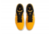 AIR JORDAN 1 LOW UNIVERSITY GOLD BLACK [553558-700]