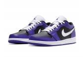 AIR JORDAN 1 LOW PURPLE BLACK [553558-501]