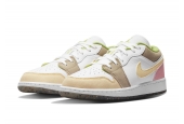 AIR JORDAN 1 LOW PASTEL GRIND VIVID GREEN GS [DJ0341-100]