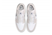 AIR JORDAN 1 LOW MIDNIGHT NAVY NEUTRAL GREY [553558-146]