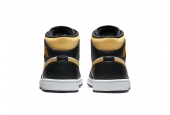 AIR JORDAN 1 MID WHITE POLLEN BLACK [554724-177]