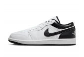 AIR JORDAN 1 LOW WHITE BLACK GS [553560-132] 