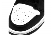 AIR JORDAN 1 MID BLACK CHILE RED WHITE [554724-075]