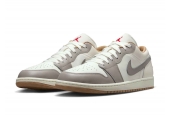 AIR JORDAN 1 LOW RED COLLEGE GREY [553558-169]