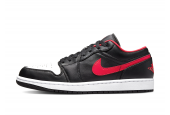 AIR JORDAN 1 LOW BLACK FIRED RED [553558-063]