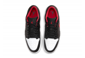 AIR JORDAN 1 LOW BLACK FIRED RED [553558-063]