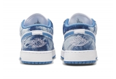 AIR JORDAN 1 LOW WASHED DENIM [DM8947-100]