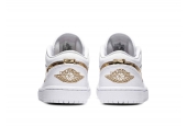 AIR JORDAN 1 LOW WHITE METALLIC GOLD W [CZ4776-100]