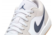 AIR JORDAN 1 LOW MIDNIGHT NAVY NEUTRAL GREY [553558-146]