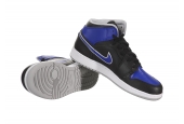 AIR JORDAN 1 MID GS BLACK ROYAL [554725-007]