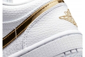 AIR JORDAN 1 LOW WHITE METALLIC GOLD W [CZ4776-100]