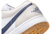 AIR JORDAN 1 LOW MIDNIGHT NAVY NEUTRAL GREY [553558-146]