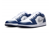 AIR JORDAN 1 LOW GS ‘MIDNIGHT NAVY WOLF GREY’ [553560-141] | [553558-141]