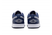 AIR JORDAN 1 LOW GS ‘MIDNIGHT NAVY WOLF GREY’ [553560-141] | [553558-141]