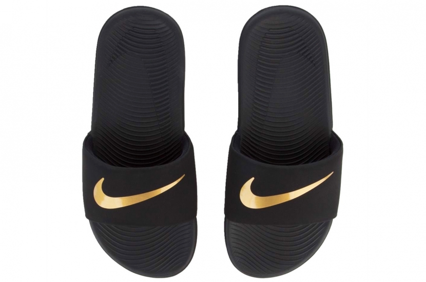 NIKE KAWA SLIDE BLACK GOLD [819352-003] 