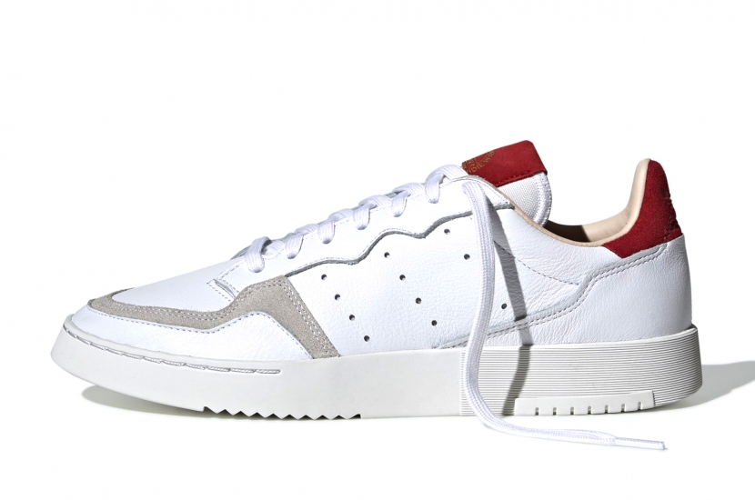  ADIDAS SUPERCOURT WHITE SCARLET [EF9181]
