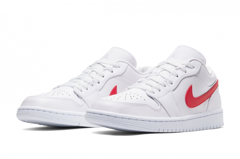 AIR JORDAN 1 LOW WHITE UNIVERSITY RED [AO9944-161]