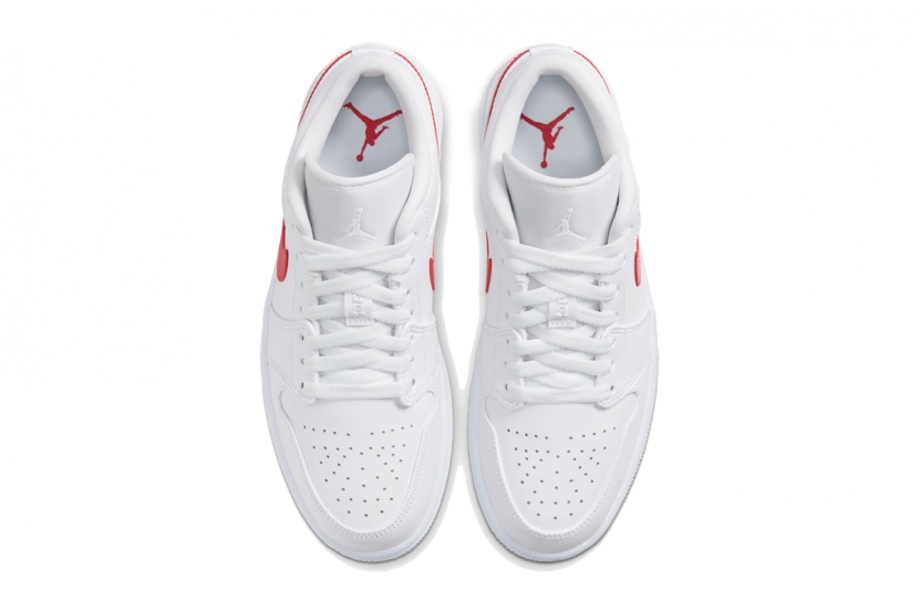 AIR JORDAN 1 LOW WHITE UNIVERSITY RED [AO9944-161]