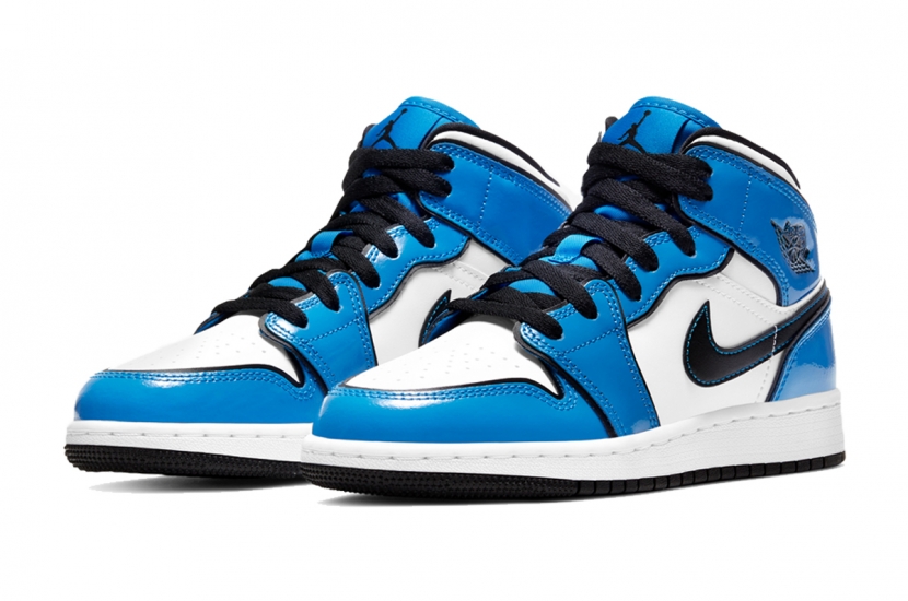 AIR JORDAN 1 MID SIGNAL BLUE WOMEN [BQ6931-402]