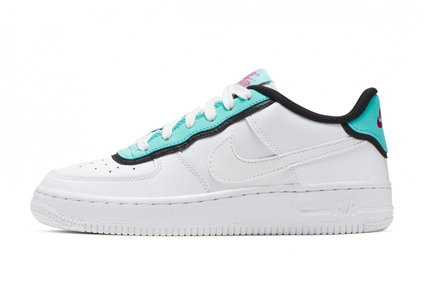 AIR FORCE 1 DOUBLE AQUA BLACK [BV1084-100]