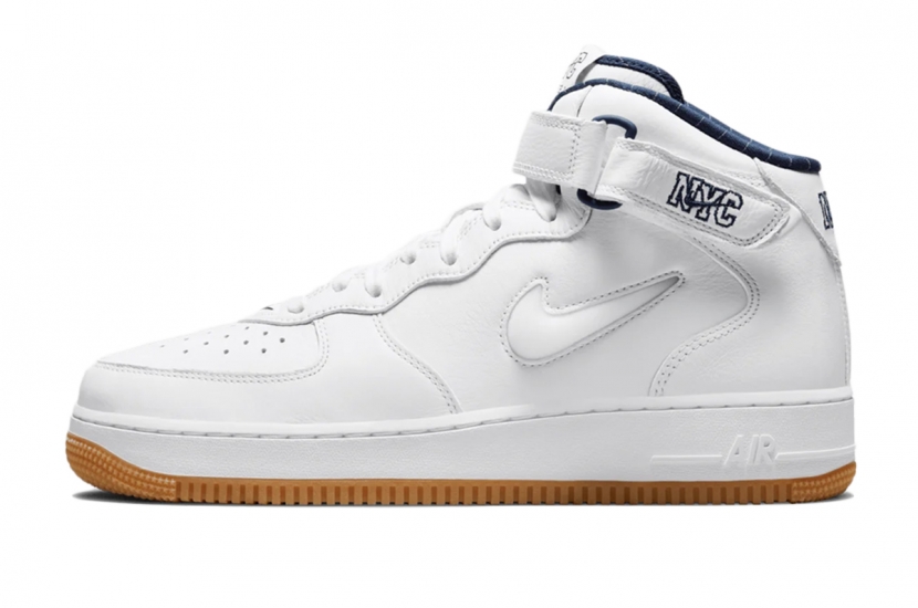 AIR FORCE 1 MID JEWEL NYC WHITE MIDNIGHT NAVY [DH5622-100]