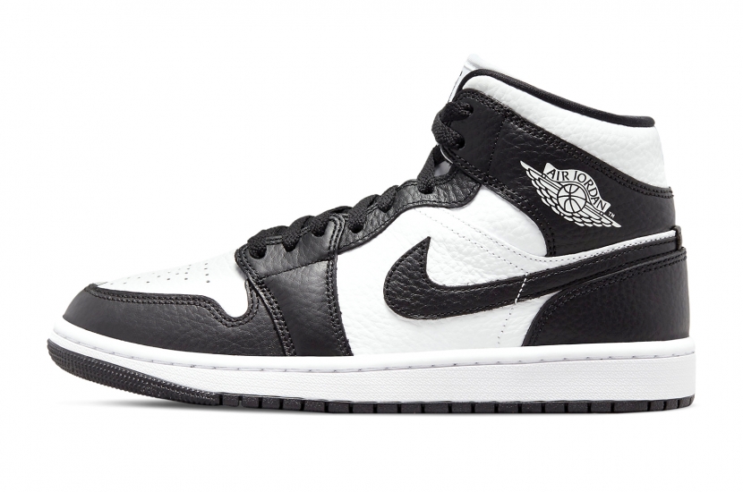 AIR JORDAN 1 MID SPLIT BLACK WHITE W [DR0501-101]