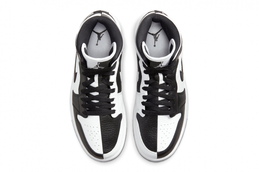 AIR JORDAN 1 MID SPLIT BLACK WHITE W [DR0501-101]