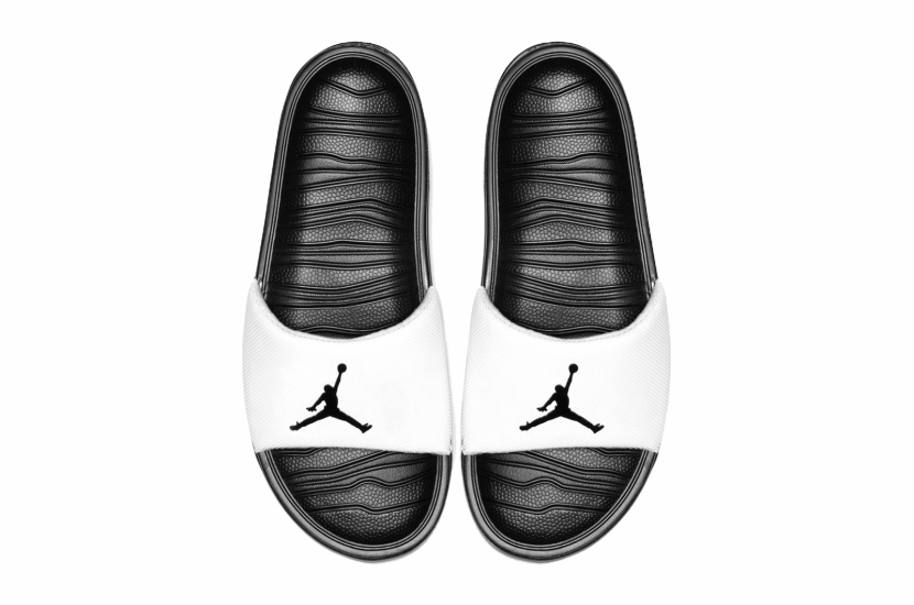 JORDAN BREAK SLIDE WHITE BLACK [AR6374-016]