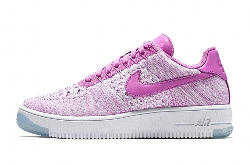 AIR FORCE 1 FLYNIT LOW FUCHSIA GLOW WHITE [820256-500]