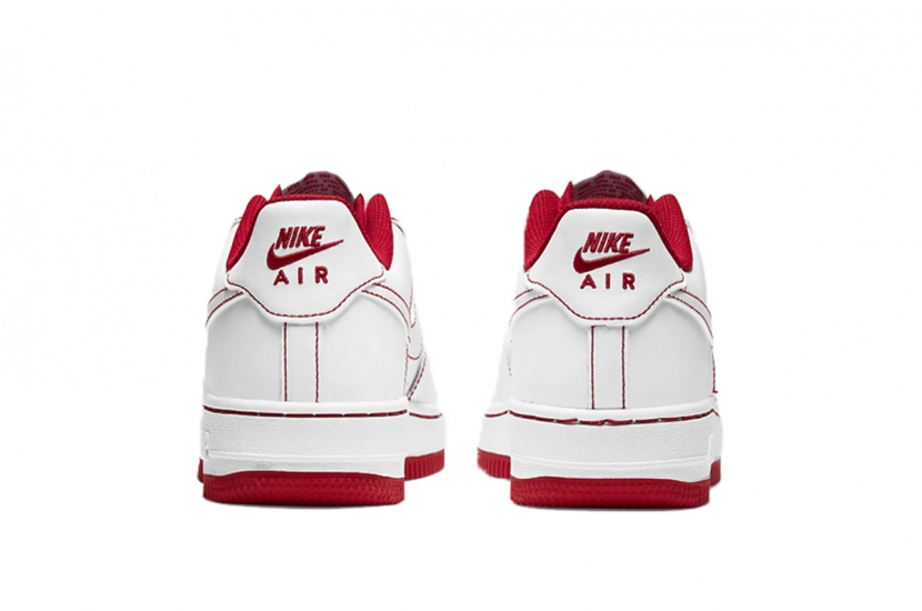 AIR FORCE 1 WHITE RED STITCH MEN [CV1724-100]