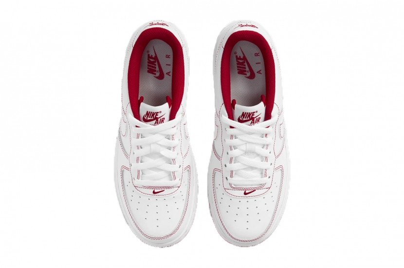 AIR FORCE 1 WHITE RED STITCH MEN [CV1724-100]