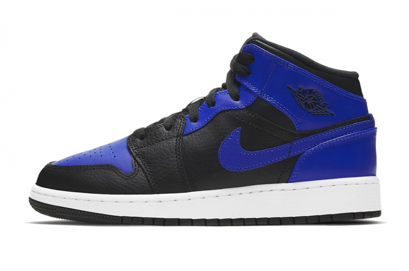 AIR JORDAN 1 MID HYPER ROYAL WOMEN [554725-077]