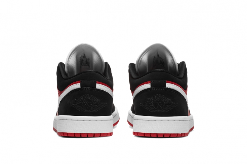 AIR JORDAN 1 LOW BLACK WHITE GYM RED [DC0774-016]
