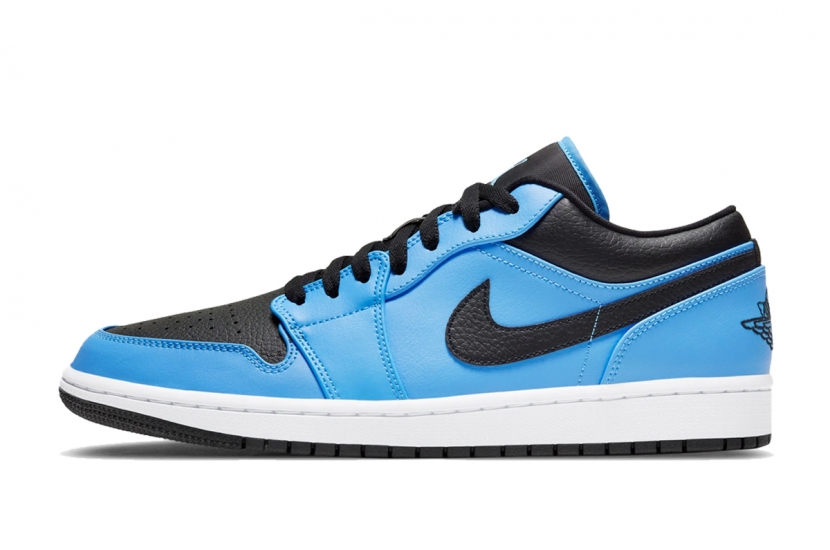 AIR JORDAN 1 LOW UNIVERSITY BLUE BLACK [553558-403]