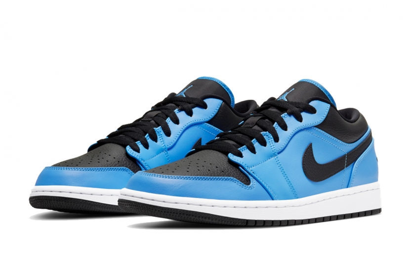 AIR JORDAN 1 LOW UNIVERSITY BLUE BLACK [553558-403]