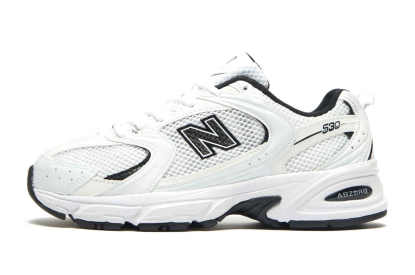 NEW BALANCE 530 WHITE BLACK DETAILS [MR530EWB]
