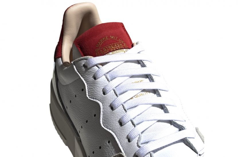  ADIDAS SUPERCOURT WHITE SCARLET [EF9181]