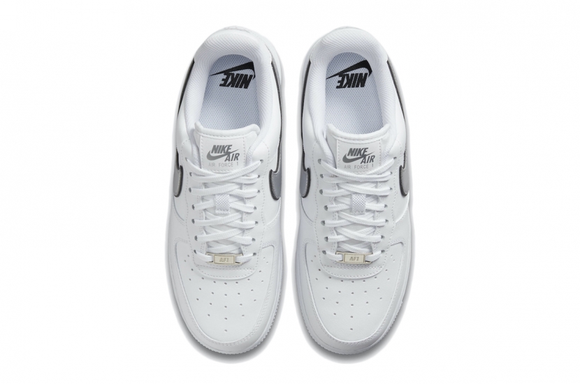 AIR FORCE 1 LOW '07 ESSENTIAL WHITE METALLIC SILVER BLACK W [DD1523-100]