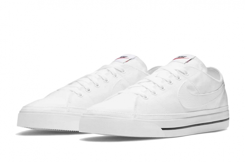 COURT LEGACY CANVAS WHITE BLACK [CW6539-100]