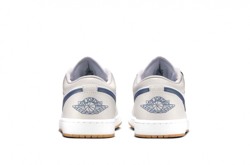 AIR JORDAN 1 LOW MIDNIGHT NAVY NEUTRAL GREY [553558-146]